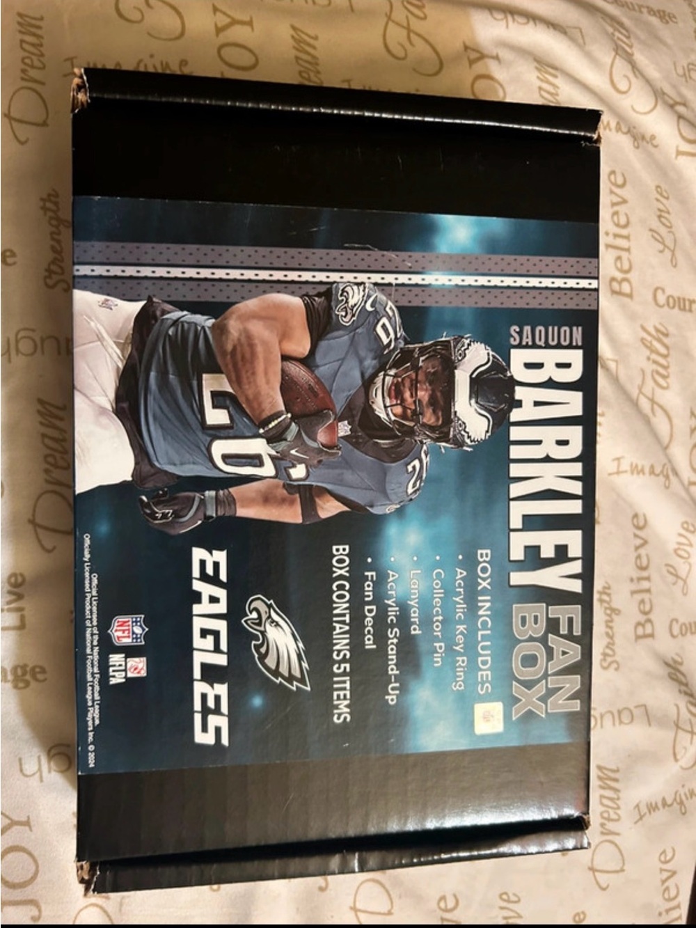 NFL Philadelphia Eagles Saquon Barkley Fan Box - Teal, Black, White